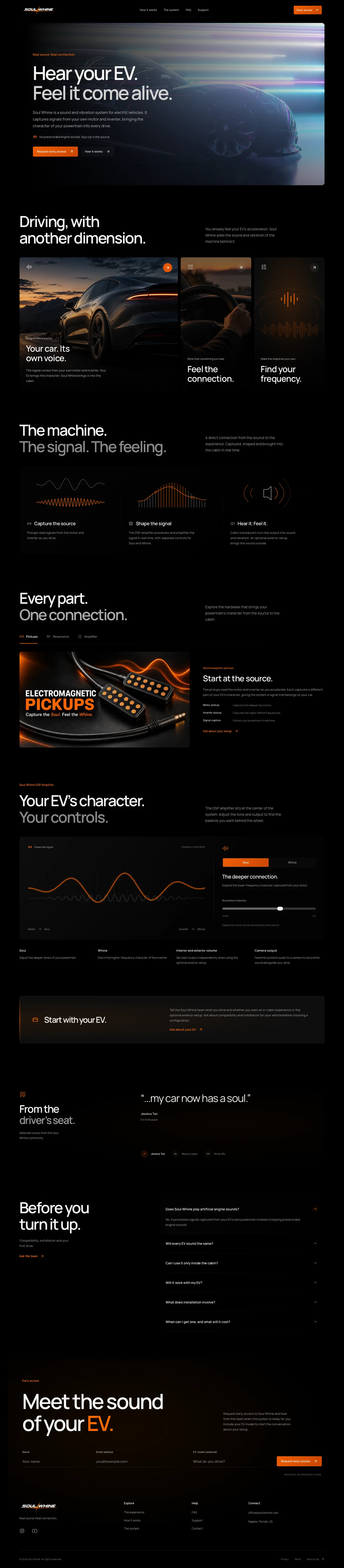 EV Accessories homepage screenshot